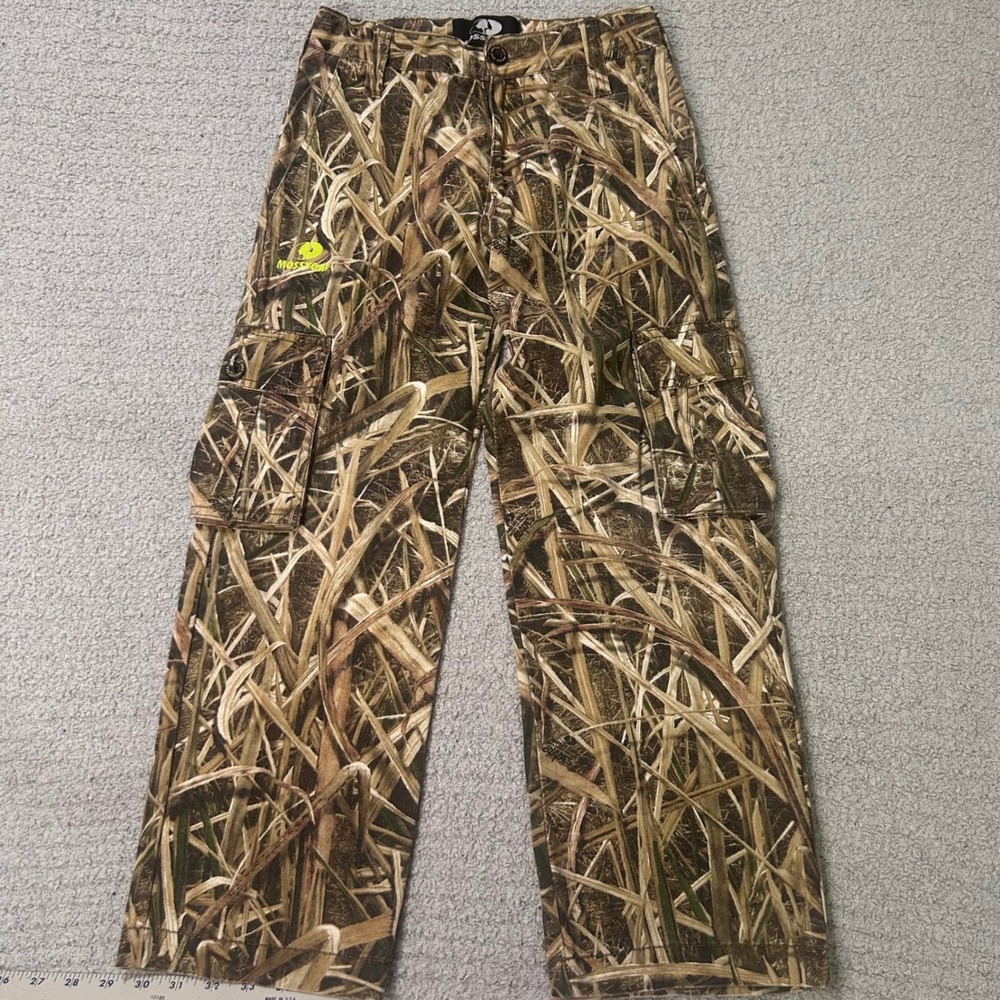 Mossy Oak Cargo Pants Shadow Grass Camo Sz 8 Medium Gorpcore Outdoor Utility